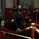Vice President Kamala Harris arrives to participate in ceremonial swearing in photo ops with Sens. Patrick Leahy (D-VT) and Alex Padilla (D-CA) in the Old Senate Chamber at the U.S. Capitol on February 4, 2021 in Washington, D.C.